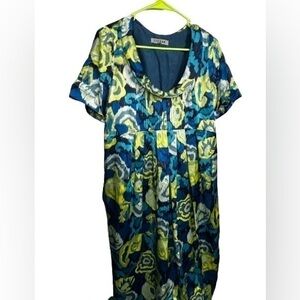 Jigsaw‎ Dress abstract Floral Silk Dress